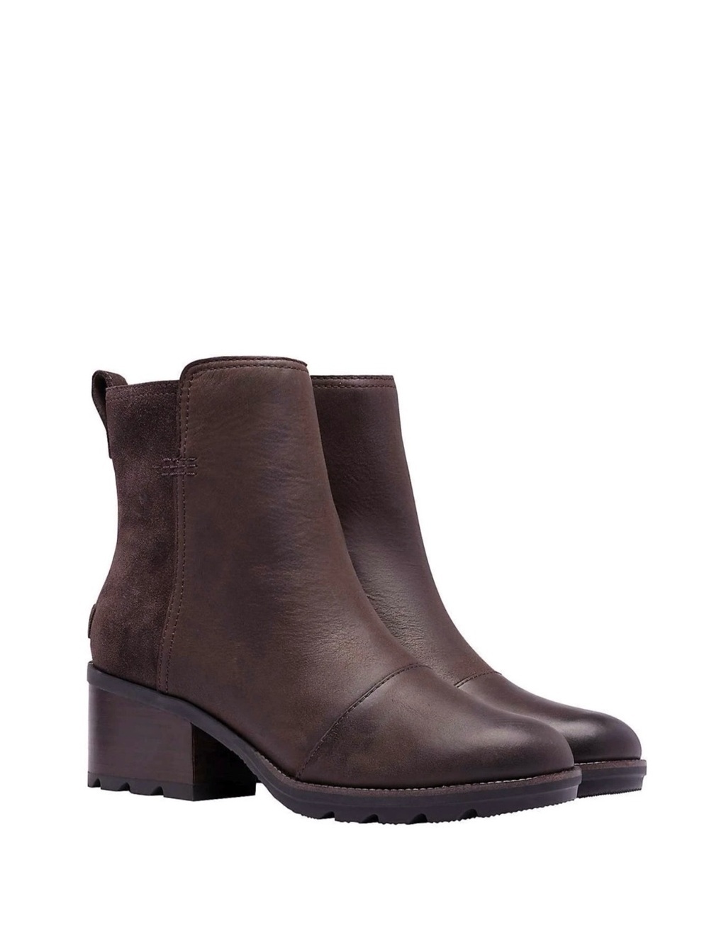 SOREL Cate Brown Waterproof Leather Ankle Boots 6.5